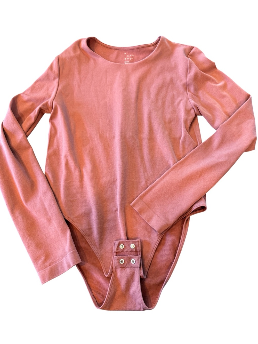 a new day Long-Sleeve Bodysuit - Dusty Rose Pink